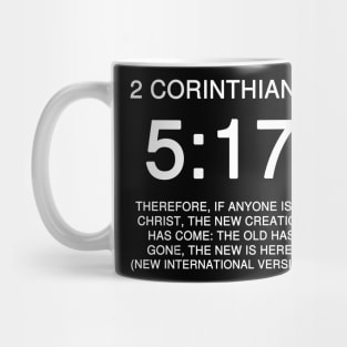 2 Corinthians 5:17 Bible Verse NIV Text Mug